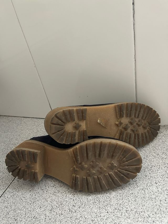 Zapatos ante azul marino talla 37