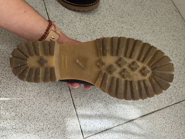 Zapatos ante azul marino talla 37