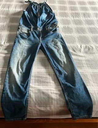 Tutina Jeans Elasticizzata Blu