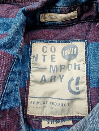 Camisa vaquera !Solid de manga corta