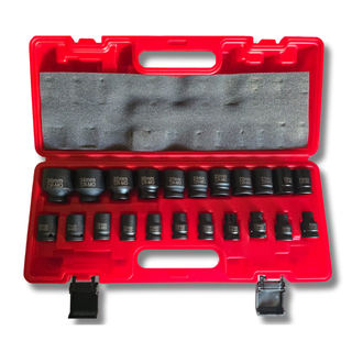 ✅️ Maletín Vasos 1/2 Cortos 22 Piezas CR-MO 8-36mm