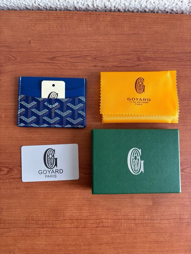 Tarjetero Goyard Azul