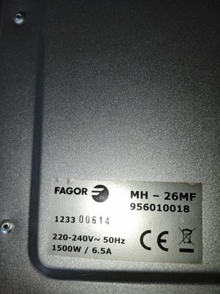 Horno Fagor Multifunción