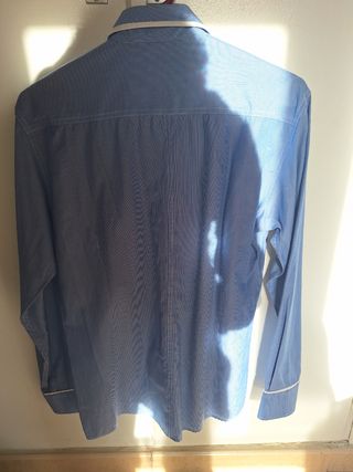 Camisa Peter Cook | Azul y Blanca