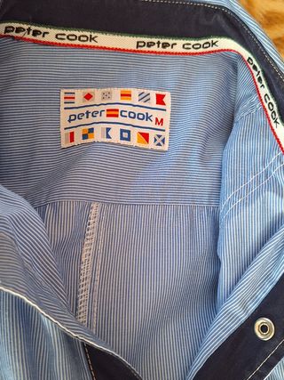 Camisa Peter Cook | Azul y Blanca