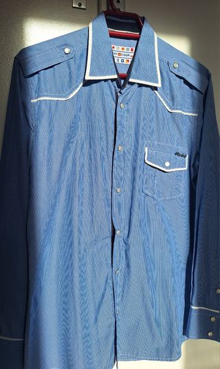 Camisa Peter Cook | Azul y Blanca