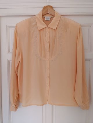 Blusa seda vintage
