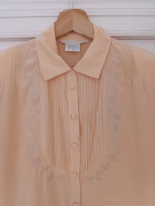 Blusa seda vintage