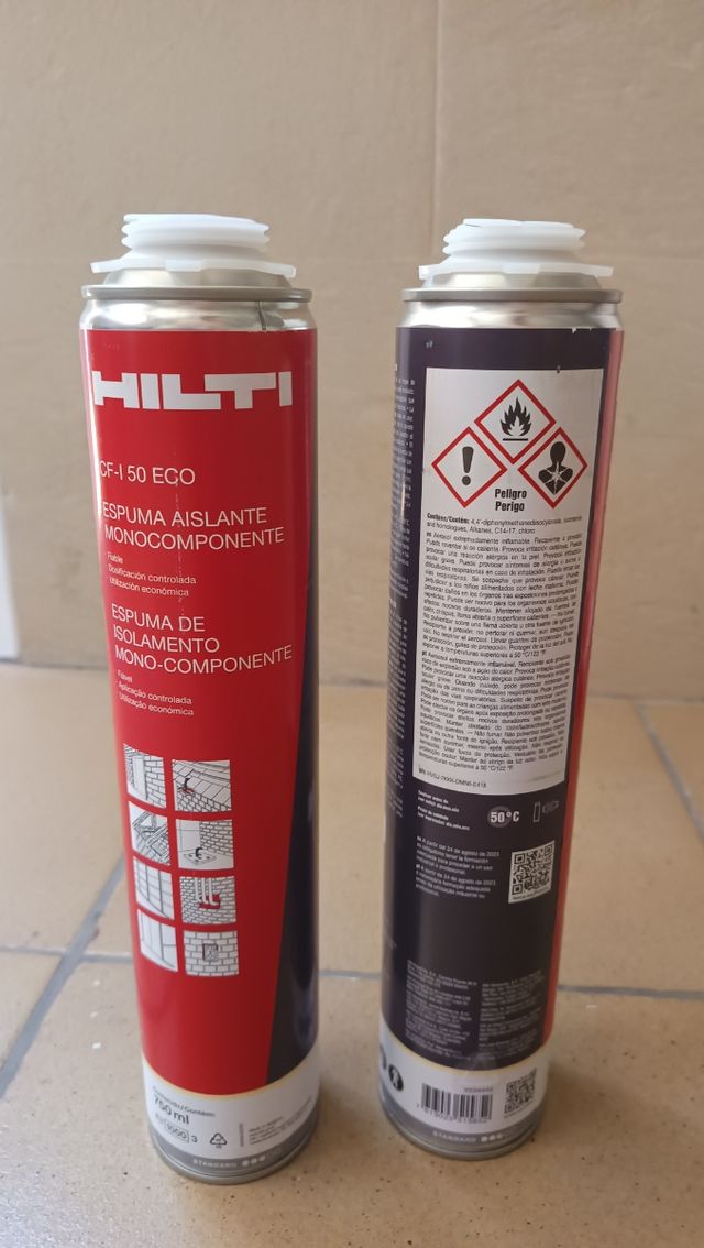 2 De  Espuma Aislante Hilti CF-I 50 ECO  ( 2 unida