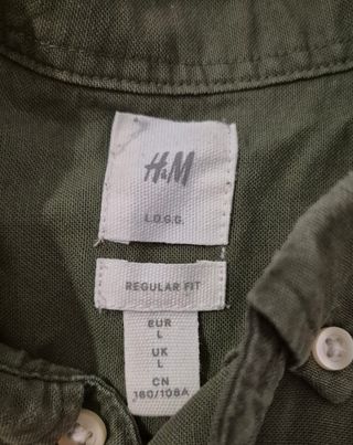 Camisa H&M verde oliva Talla L