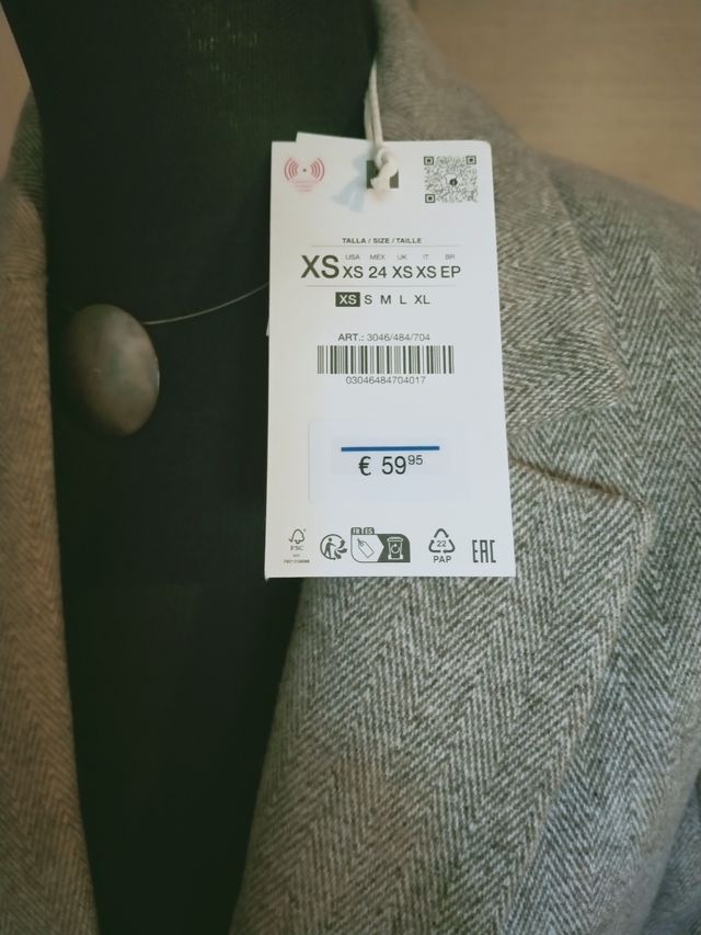 Blazer Zara gris - Lana