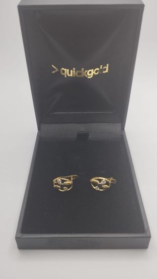 Pendientes oro 18k Quickgold
