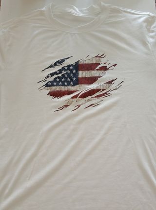 Camiseta EEUU | Bandera desgastada