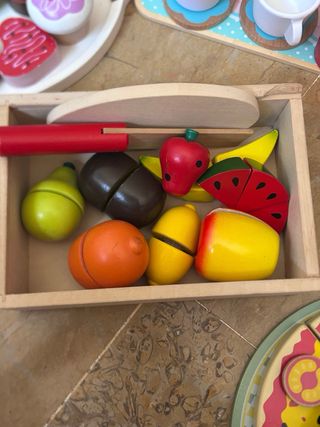 Pack Comida de madera juguete infantil