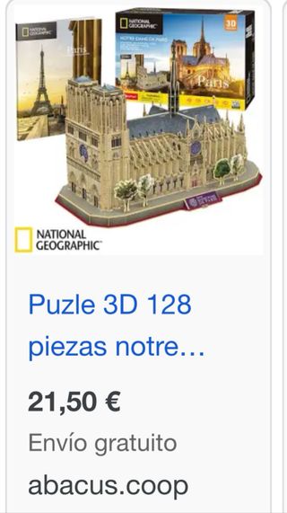 Puzzle 3D Notre Dame París