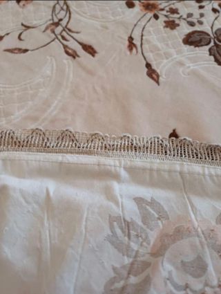 Coperta Matrimoniale Ciniglia Beige-Marrone 
