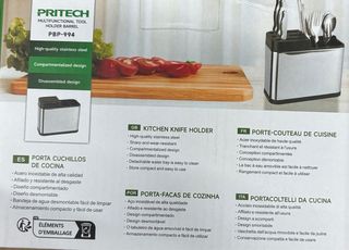 PBP-994 Portacubiertos PRITECH - Acero Inoxidable