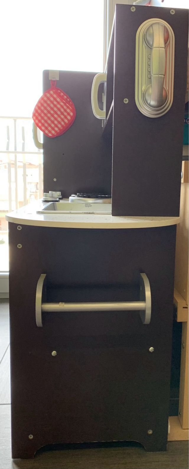 Cucina Gioco Bambini Legno Marrone