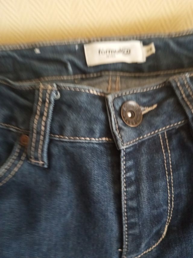 4 pantalones vaqueros mujer - Blanco & Azul