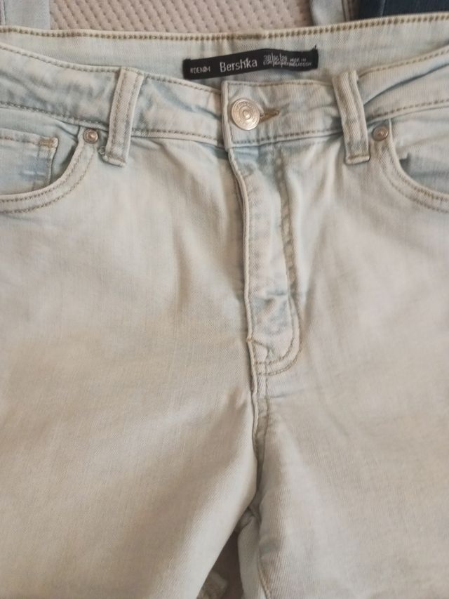 4 pantalones vaqueros mujer - Blanco & Azul