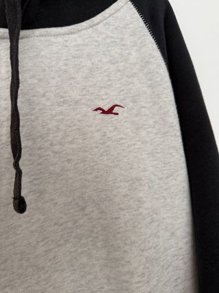 Sudadera Hollister gris y negra
