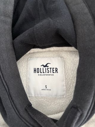 Sudadera Hollister gris y negra