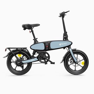 Bicicleta Eléctrica DYU C2 plegable, motor 350W 