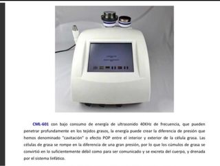 Cavitación & Radiofrecuencia CML601