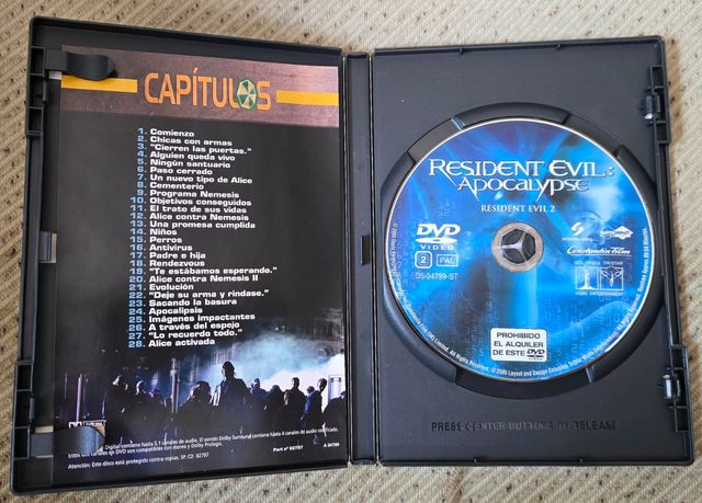 Resident Evil 2 Apocalipsis DVD