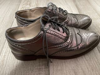 Zapatos Oxford Plata