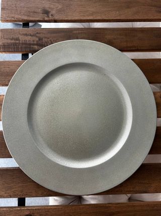 Plato decorativo plateado 2€/ unidad (7 unidades)