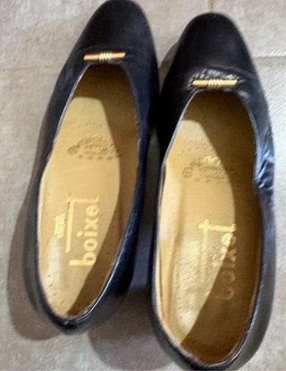 Boixet negros piel -talla 35