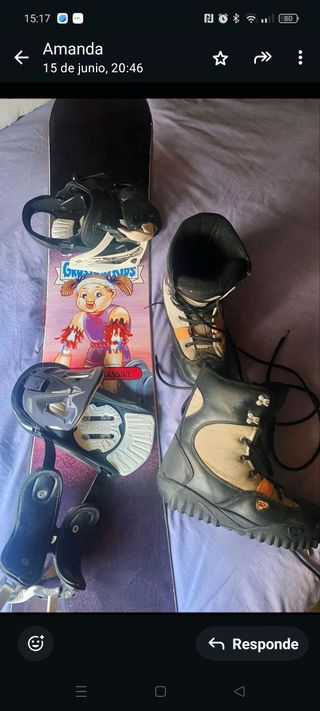 Tabla snowboard Nitro + botas