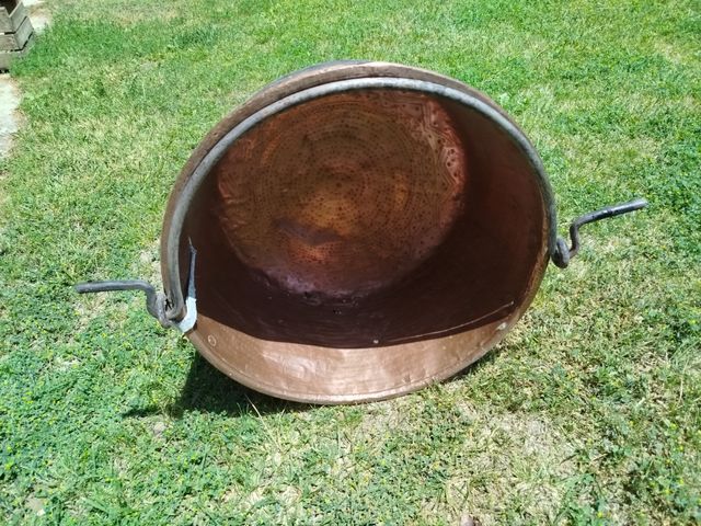 Caldero cobre antiguo