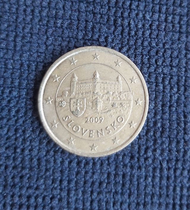 Moneda 50 céntimos euro Eslovaquia 2009