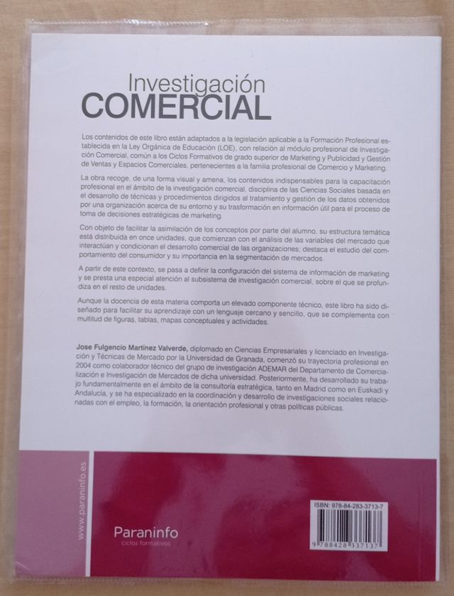 Investigación comercial. Paraninfo.