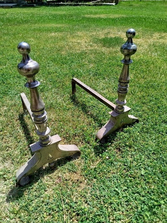 Antiguos morillos de hierro - Decoración