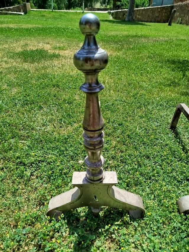 Antiguos morillos de hierro - Decoración