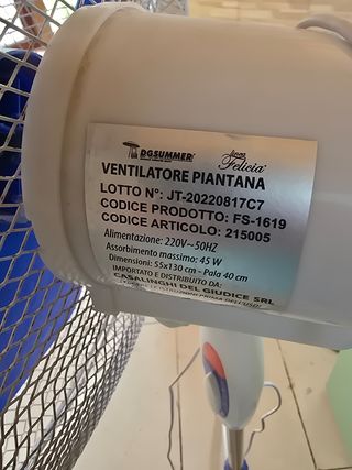 Ventilatore Piantana - 45W