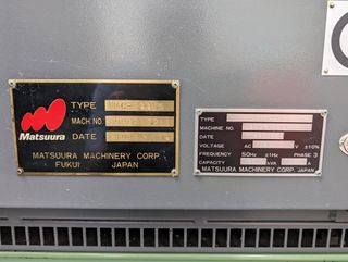 (CNC0556) Centro vertical - MATSUURA MC-800VG
