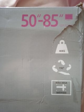 Soporte TV 50-85" 40kg nuevo sin uso