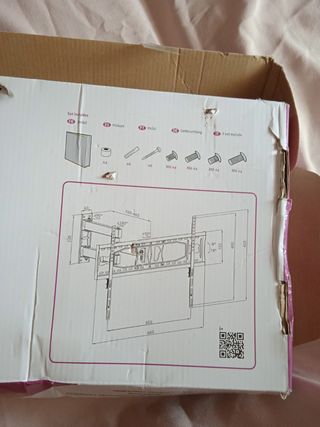 Soporte TV 50-85" 40kg nuevo sin uso