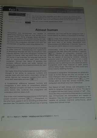 EXAM ESSENTIALS PRACTICE TEST, B2 first.