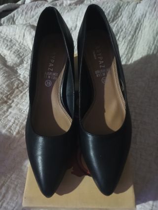 Zapatos Marypaz negros tacón 39
