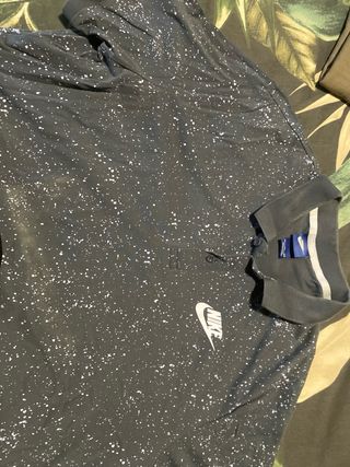 Polo Nike salpicado gris oscuro