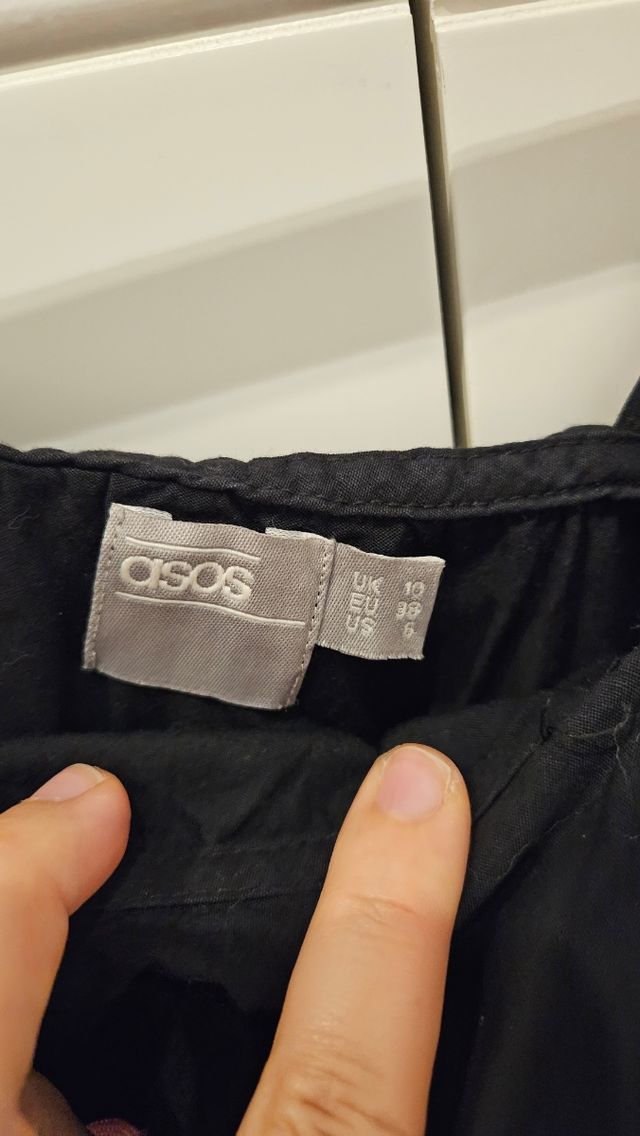 Vestido ASOS negro talla M