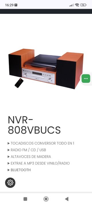Altavoces madera nevir