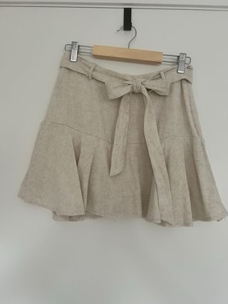 Falda pantalón beige - STR