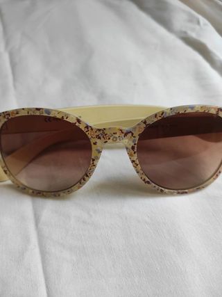 Gafas de sol estampado flores verano hippie