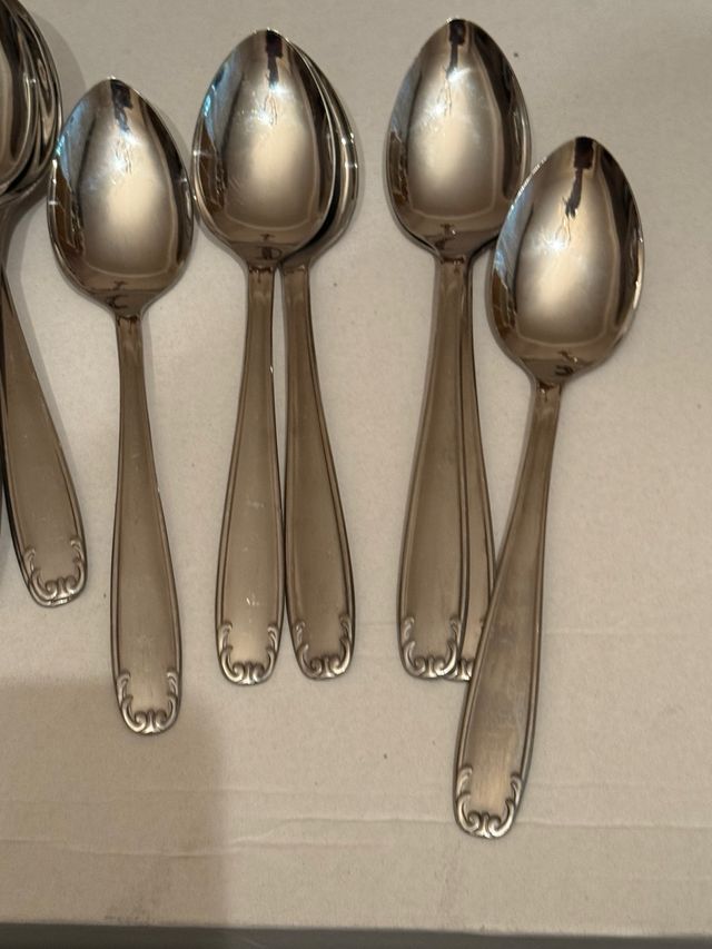 Cucharas Acero Inoxidable 12und